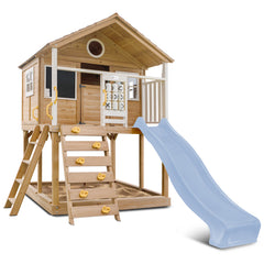Warrigal Cubby House with 2.2m Slide (Pastel Blue)