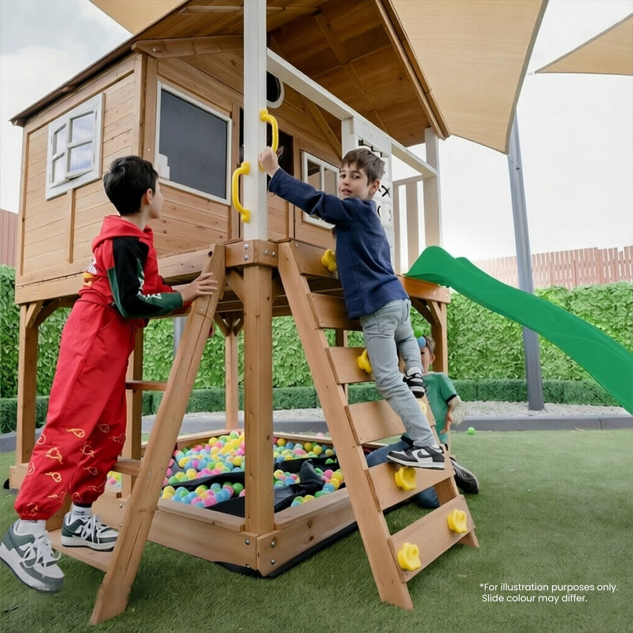 Warrigal Cubby House with 2.2m Slide (Pastel Blue)