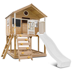 Warrigal Cubby House with 2.2m Slide (White)