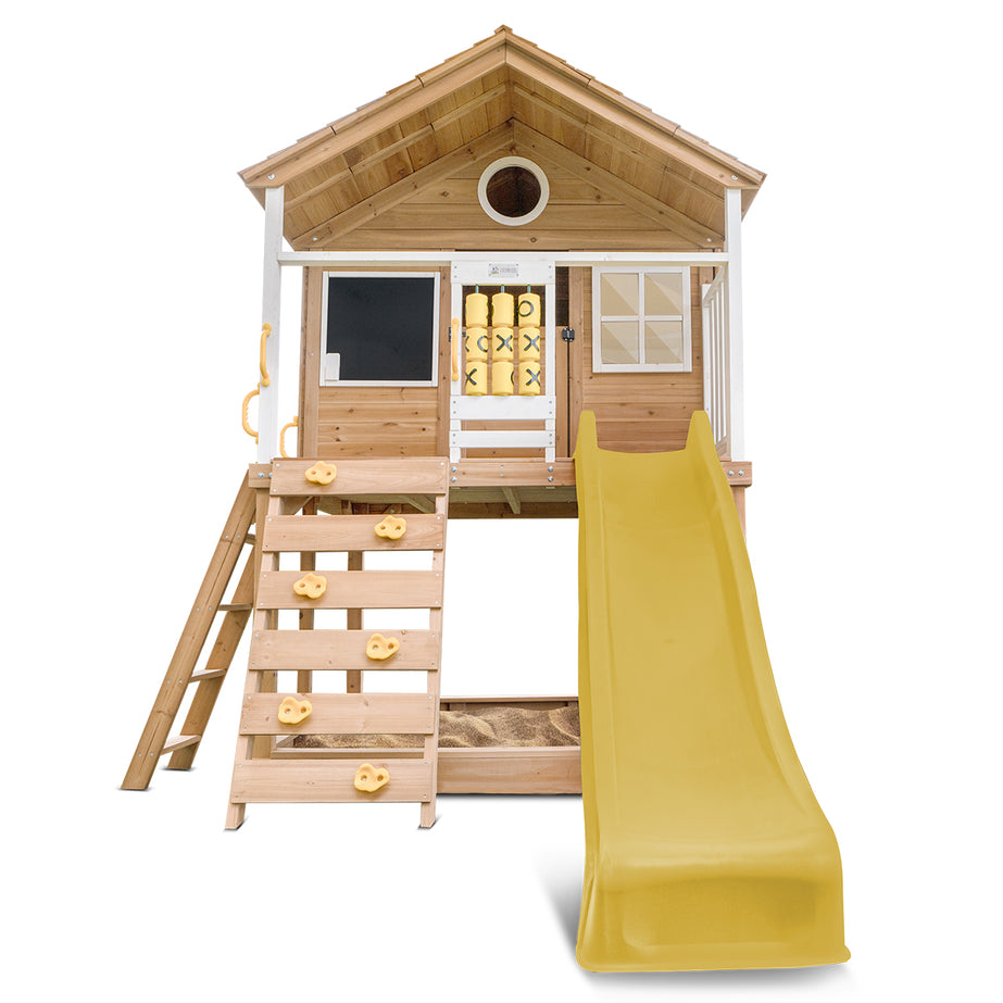 Warrigal Cubby House with 2.2m Slide (Yellow)