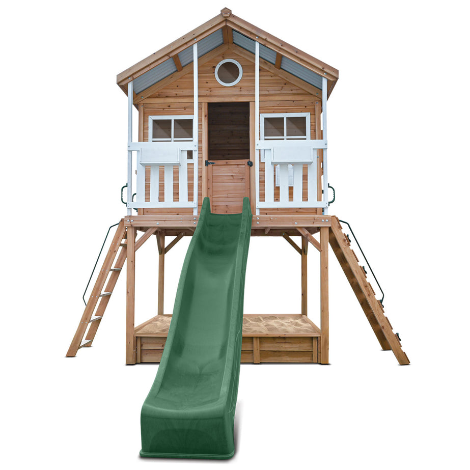 Winchester Cubby House (Elevated 1.45m) with 3.0m Slide (Green)