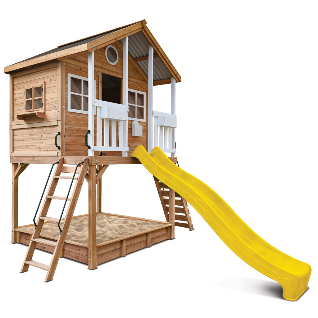 Grainger Cubbie Lifespan Kids Winchester Cubby House (+ 1.45m) 3.0m Slide (Yellow)