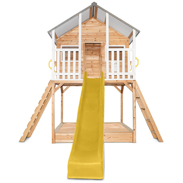 Winchester Cubby House with Elevation Kit & 3.0m Yellow Slide