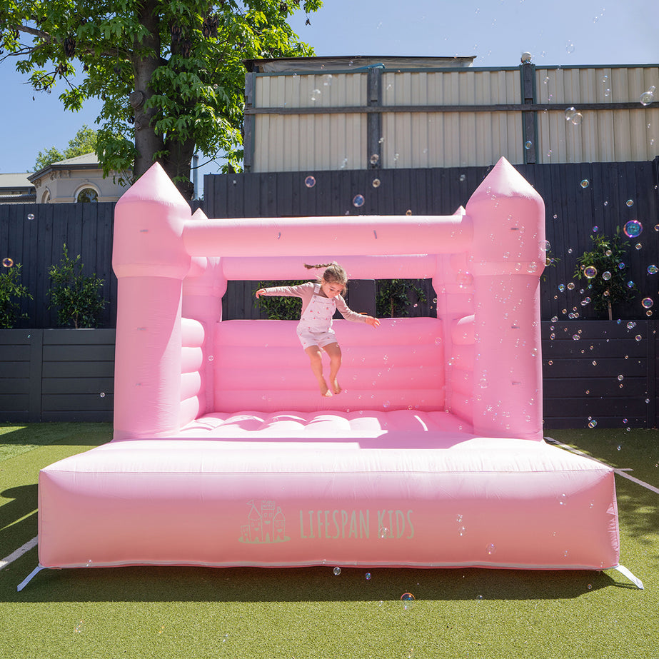 Palace Jumping Castle - Pastel Pink
