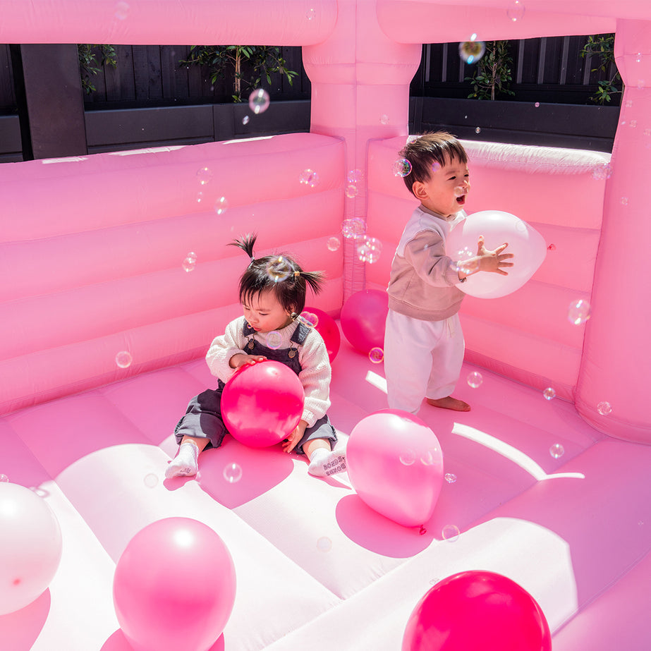 Palace Jumping Castle - Pastel Pink