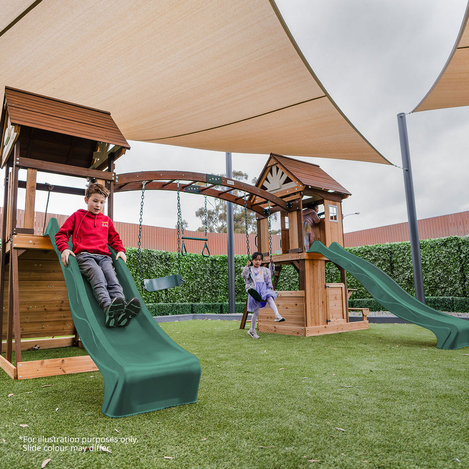 Armadale Swing Set & Play Centre with Two 2.2m Slide (Pastel Blue)