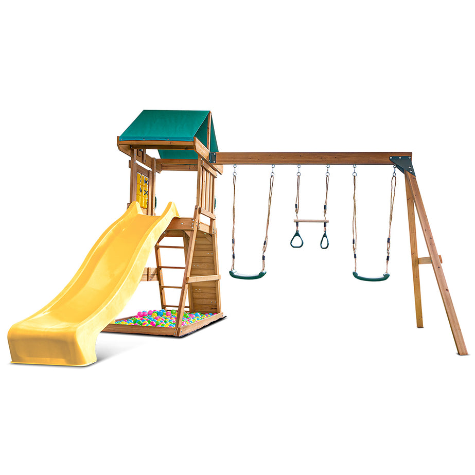 Birmingham Swing Set & Play Centre with 2.2m Slide (Yellow)