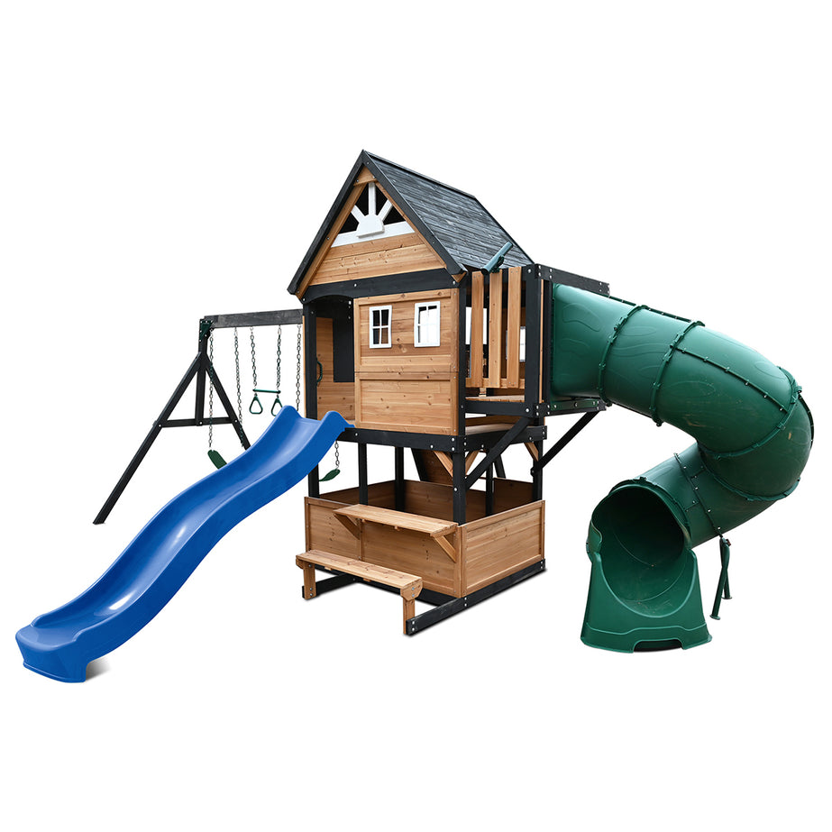 Claremont Swing Set & Play Centre with 2.2m Slide (Blue)