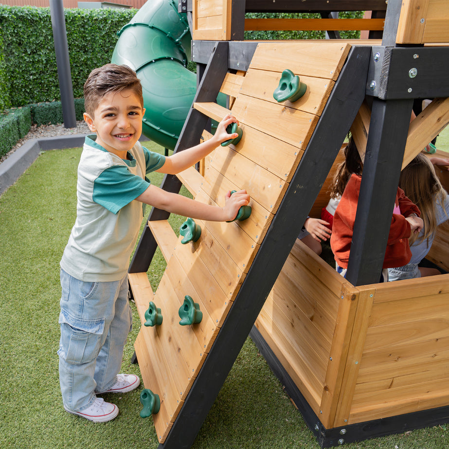 Claremont Swing Set & Playground with 2.2m Slide (Green)