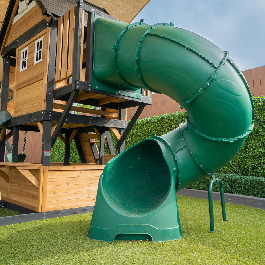 Claremont Swing Set & Playground with 2.2m Slide (Green)