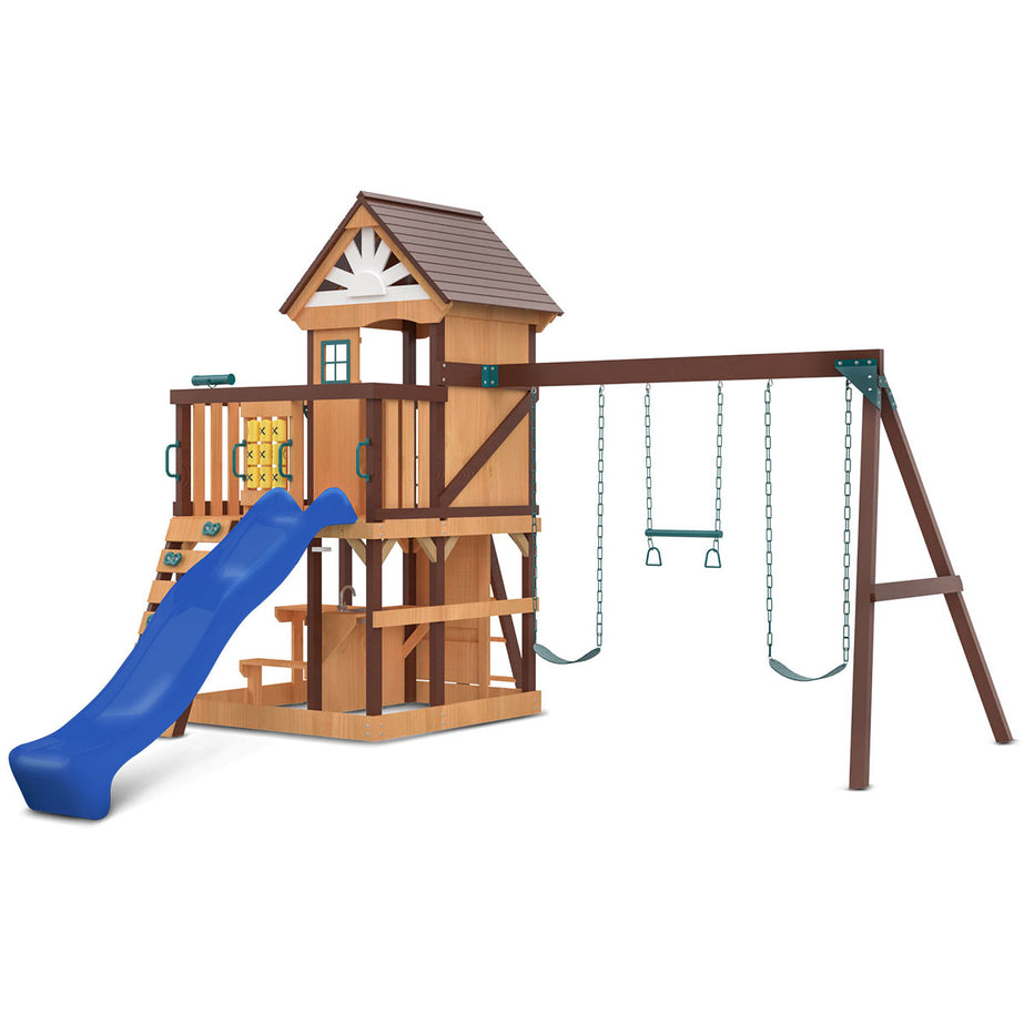 Coventry Swing Set & Play Centre with 2.2m Slide (Blue)