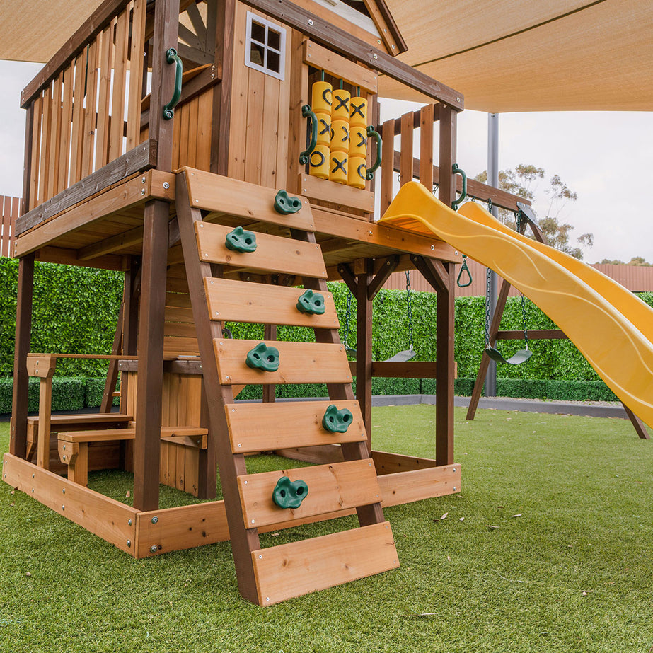 Coventry Swing Set & Play Centre with 2.2m Slide (Yellow)