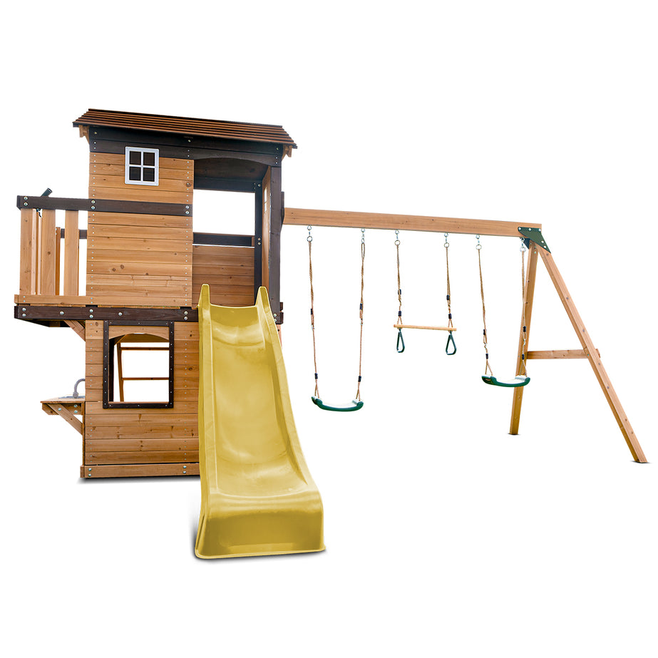Darlington Swing Set & Play Centre with 2.2m Slide (Yellow)