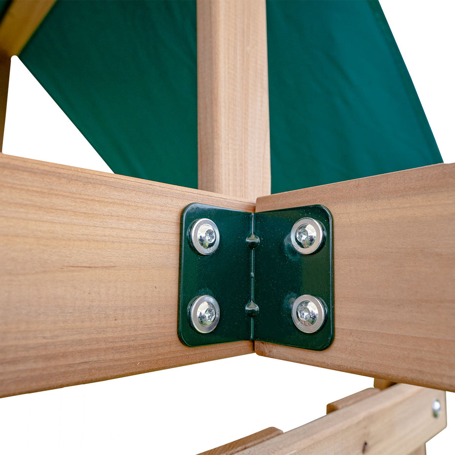 Greenvale Swing Set & Playground with 1.8m Slide (Green)