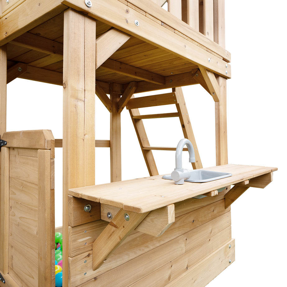 Montrose Swing Set & Play Centre with 2.2m Slide (Pastel Green)