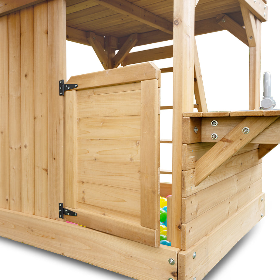 Montrose Swing Set & Play Centre with 2.2m Slide (Pastel Green)