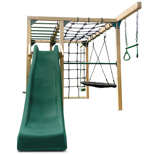 Orangutan Climbing Cube Jungle Gym All-in-One Play Centre (Green Slide)