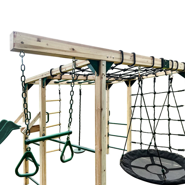 Orangutan Climbing Cube Jungle Gym All-in-One Play Centre (Green Slide)