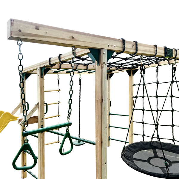 Orangutan Climbing Cube Jungle Gym All-in-One Play Centre (Yellow Slide)