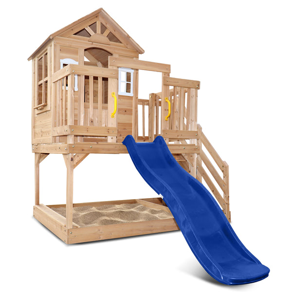 Silverton Cubby House with 1.8m Blue Slide