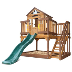 Silverton Cubby House with 1.8m Slide (Green)