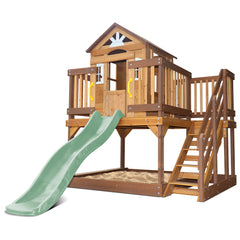 Silverton Play Centre With 1.8m Pastel Green Slide