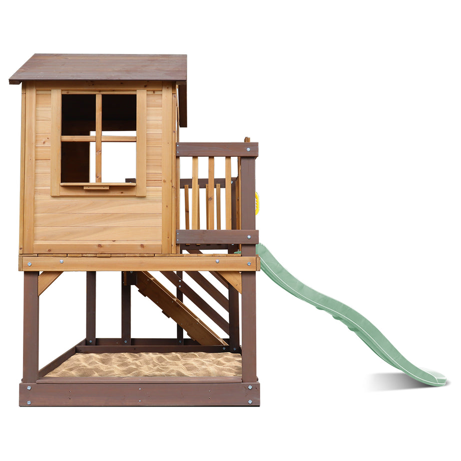 Silverton Play Centre With 1.8m Pastel Green Slide