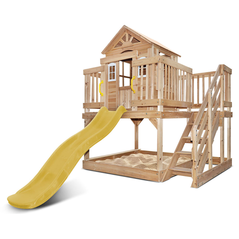 Silverton Cubby House with 1.8m Slide (Yellow)