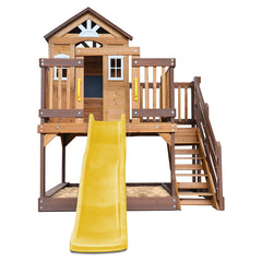 Silverton Cubby House with 1.8m Slide (Yellow)