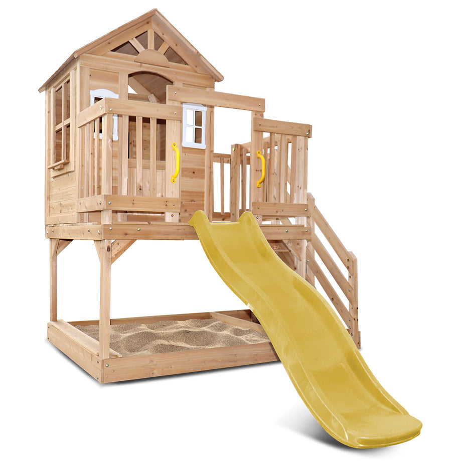 Silverton Cubby House with 1.8m Slide (Yellow)