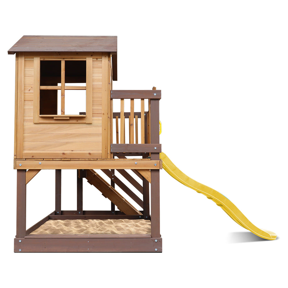 Silverton Cubby House with 1.8m Slide (Yellow)