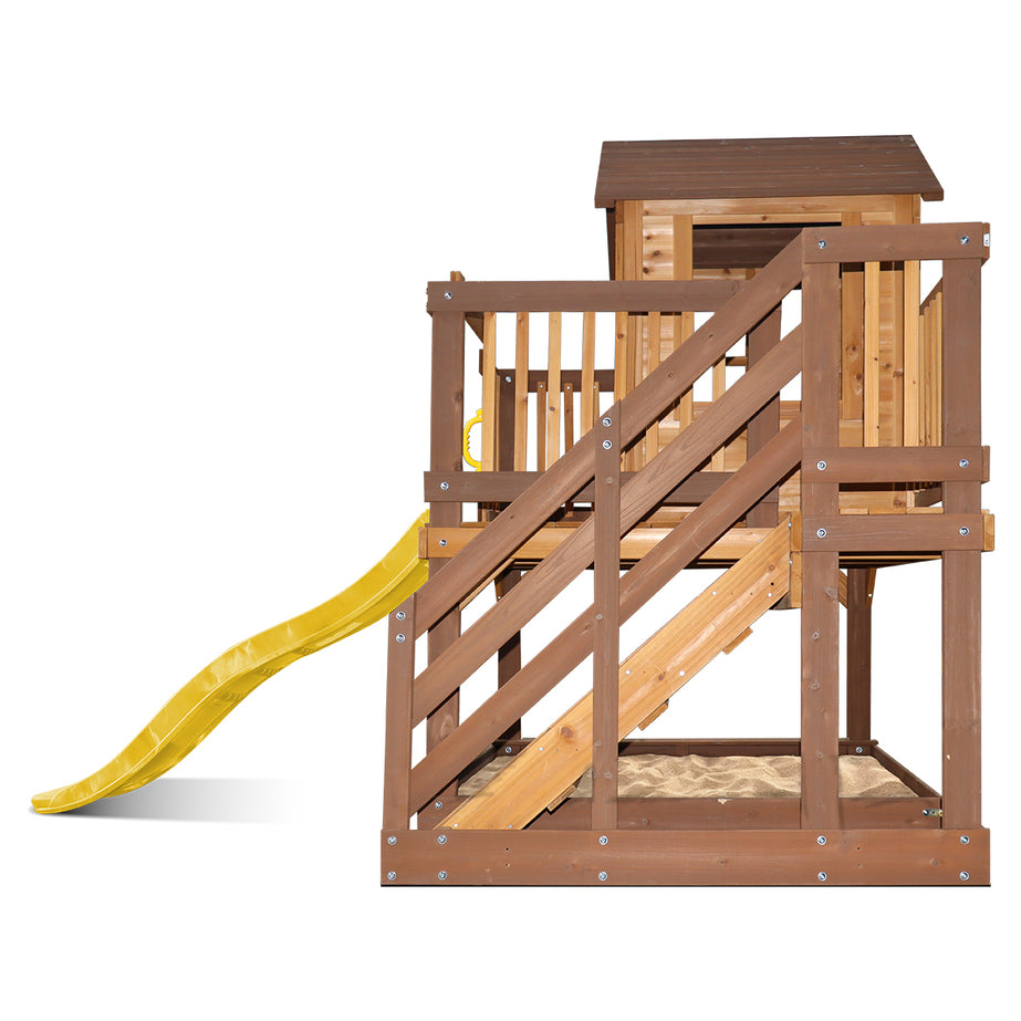 Silverton Cubby House with 1.8m Slide (Yellow)