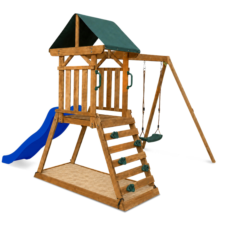 Wattle Play Centre with 1.8m Blue Slide