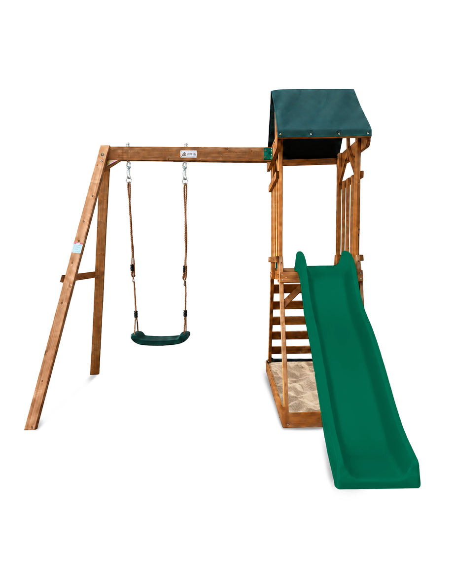 Wattle Play Centre with 1.8m Green Slide