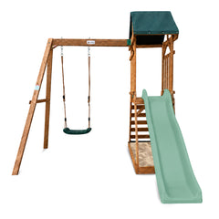 Wattle Play Centre with 1.8m Pastel Green Slide