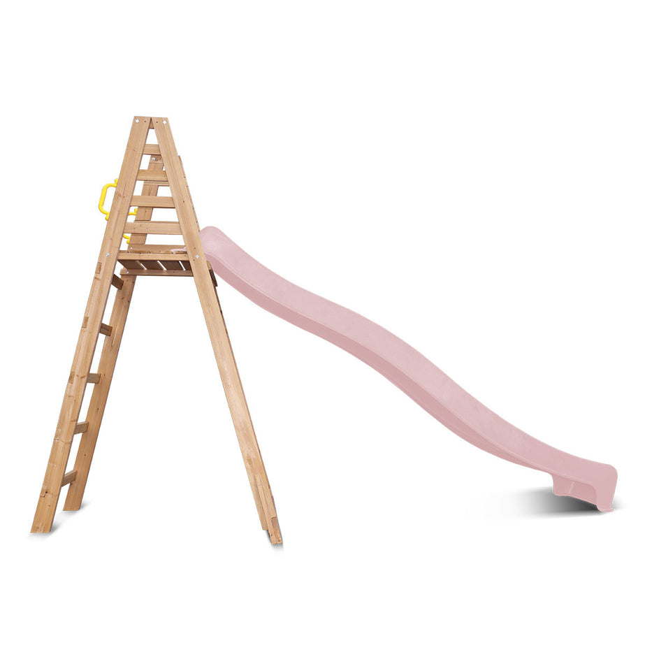 Jumbo Climb &  3.0m Slide (Pastel Pink)