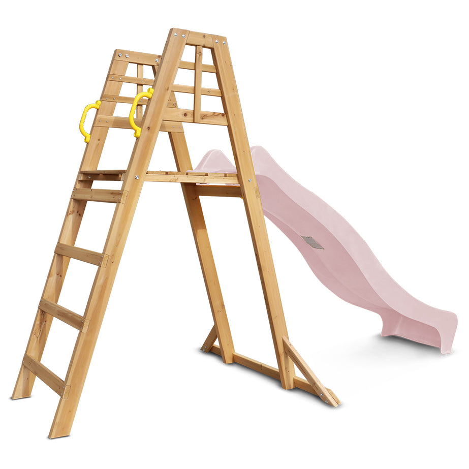 Sunshine Climb &  2.2m Slide (Pastel Pink)