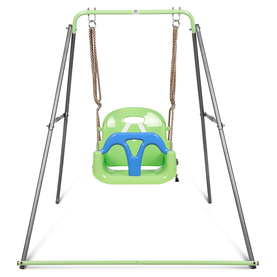 Bobcat Foldable Metal Swing frame with Haven 3 Stage Swing Seat
