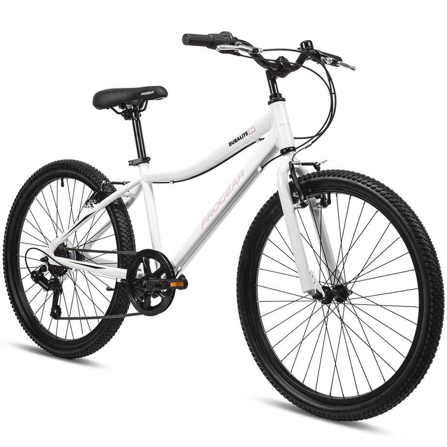 DuraLite 7 Speed Kids Bike 24" - Pearl White