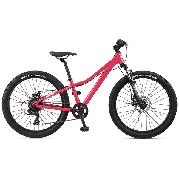 Featherlight Disc 24" Kids Hardtail Mountain Bike - Pink