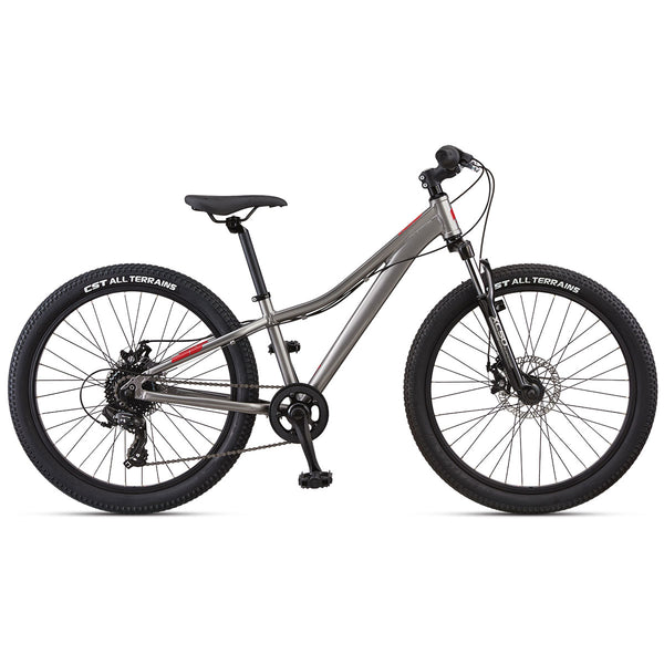 Featherlight Disc 24" Kids Hardtail Mountain Bike - Silver