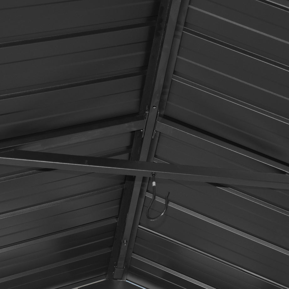 Yardtopia Oslo XL 3.6m x 2.4m BBQ/Grill Timber & Steel Gable Roof Gazebo
