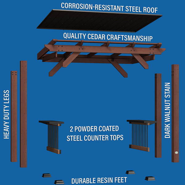 Backyard Discovery Saxony Grill/BBQ Gazebo