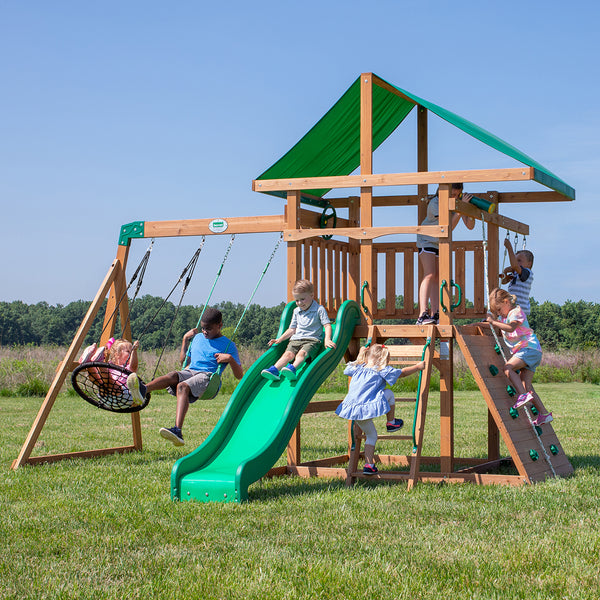 Backyard Discovery Grayson Peak Swing & Play Set