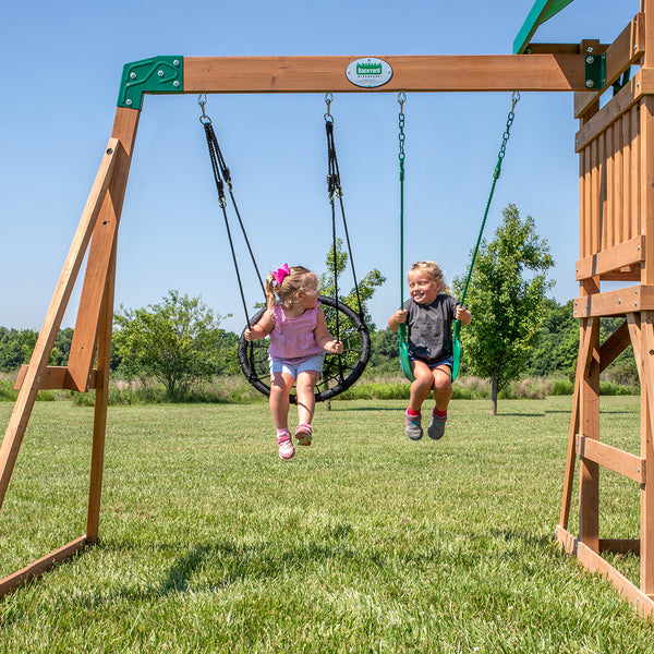 Backyard Discovery Grayson Peak Swing & Play Set