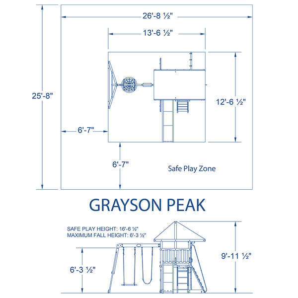 Backyard Discovery Grayson Peak Swing & Play Set