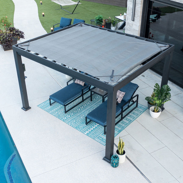 Backyard Discovery Trenton Steel Pergola 3m x 3.6m x 2.3m (12ft x 10ft)