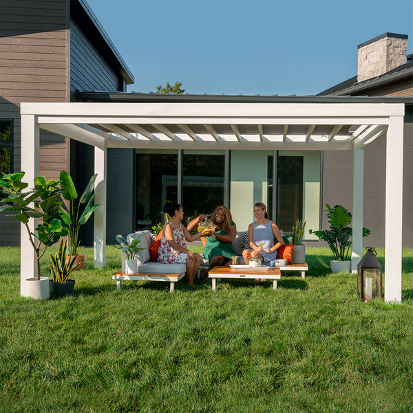 Backyard Discovery Windham Steel Pergola 3m x 3.6m x 2.3m (12ft x 10ft)