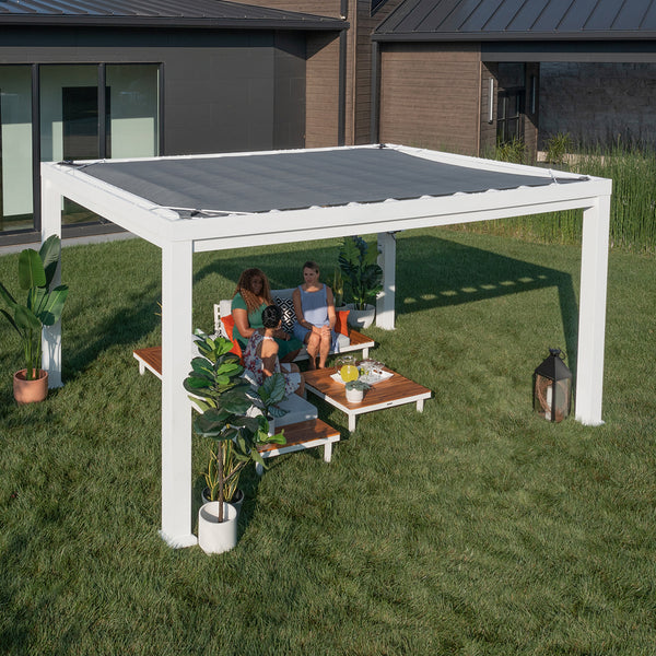 Backyard Discovery Windham Steel Pergola 3m x 3.6m x 2.3m (12ft x 10ft)