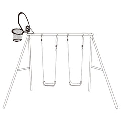 Basketball Hoop Adaptor for Timber Swing Sets